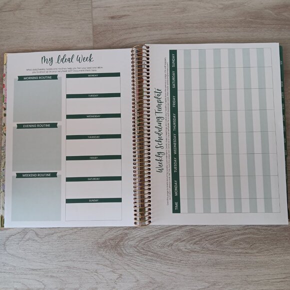 Bloom Planners 2025-2026 Floral Spiral Hard Cover Motivational Monthly Weekly - Picture 8 of 15